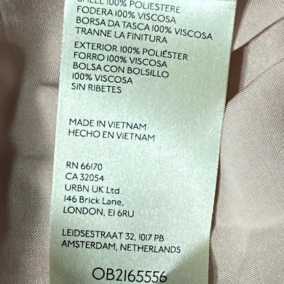 Anthropologie Pleated Satin Mini Skirt Shorts Women’s XXL Pink Rose Skort Pocket - Picture 6 of 9